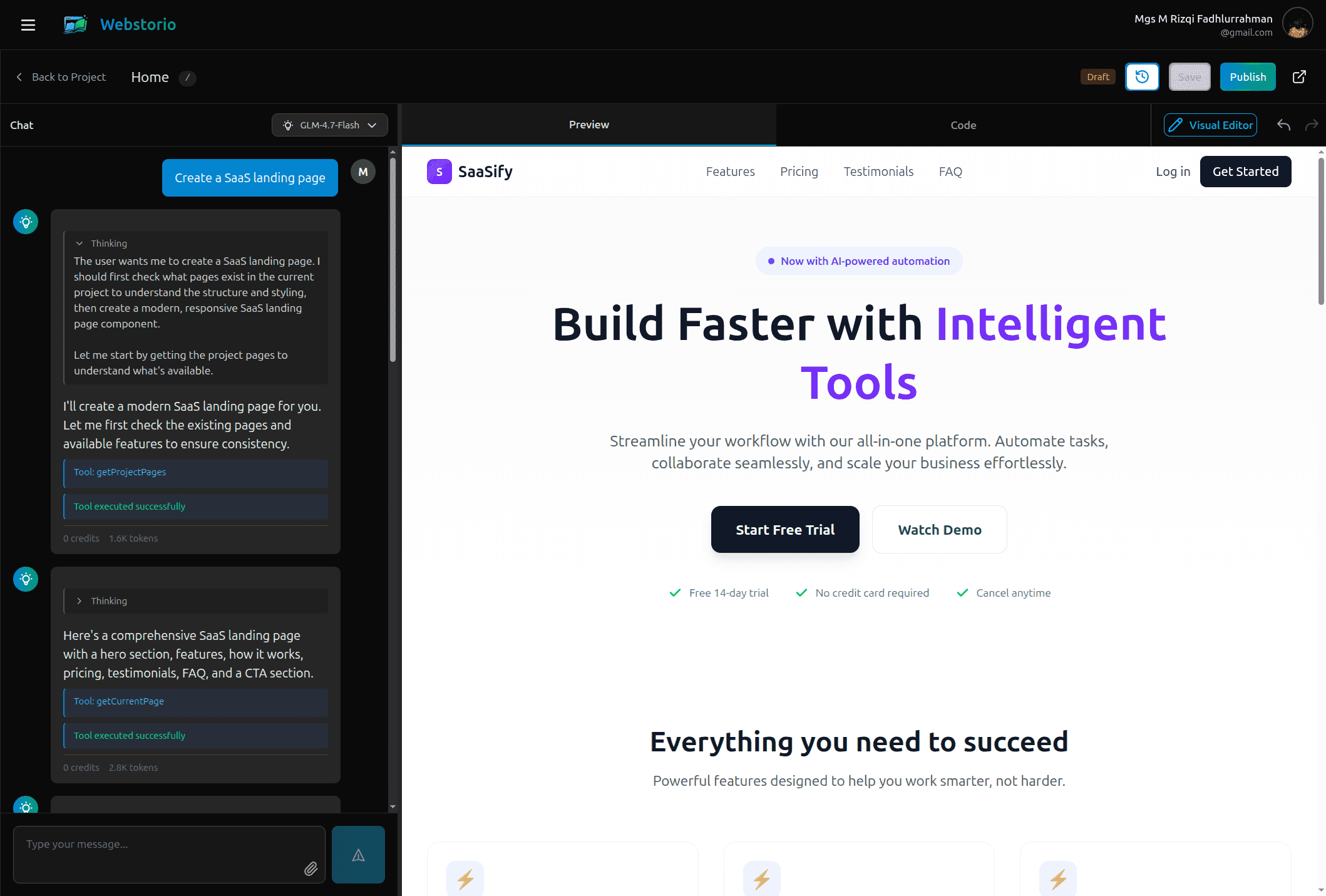 AI-Powered Page Builder